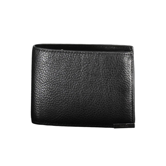 Black Leather Walletwallet 2 compartments, purse with zip, double spaces formed by cards, rfid block, logoBlack Leather Wallet${tagsCalvin KleinAulae Black Leather Wallet Calvin KleinAulae Black Leather Wallet wallet 2 compartments, purse with zip, double