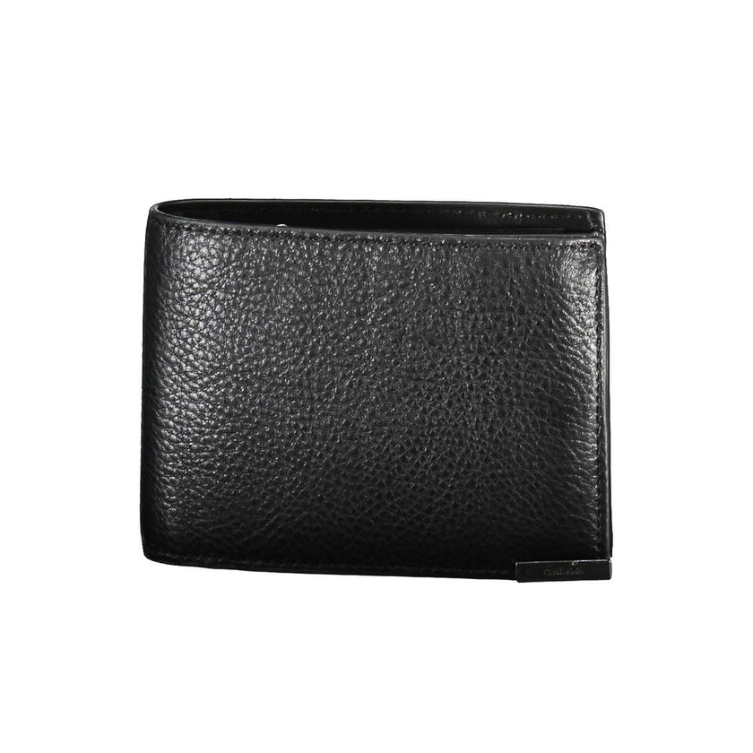 Black Leather Walletwallet 2 compartments, purse with zip, double spaces formed by cards, rfid block, logoBlack Leather Wallet${tagsCalvin KleinAulae Black Leather Wallet Calvin KleinAulae Black Leather Wallet wallet 2 compartments, purse with zip, double