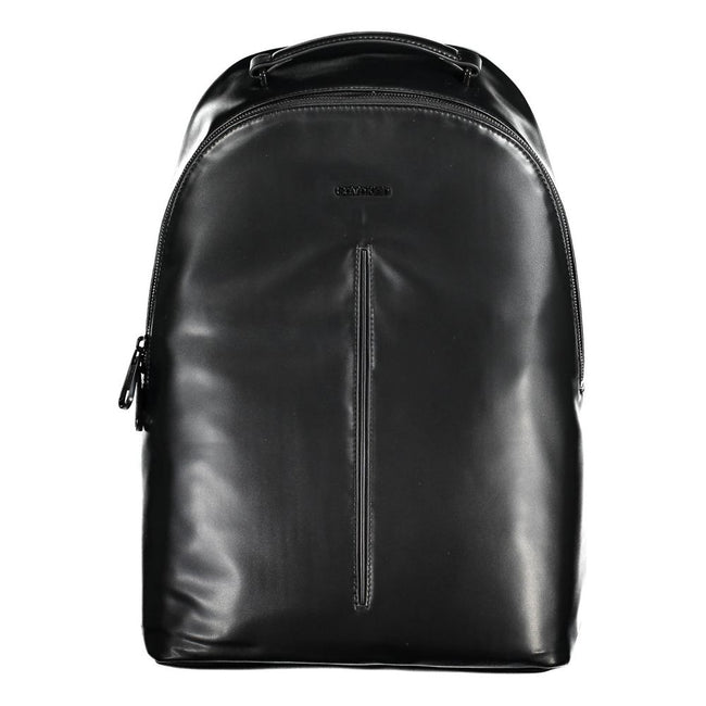 Black Polyester Backpackbackpack 1 handle, adjustable straps, 1 inside pocket, internal compartment, internal pen holder spaces, contrasting details, zip closure, logo, 100% recycled polyesterBlack Polyester Backpack${tagsCalvin KleinAulae Black Polyester