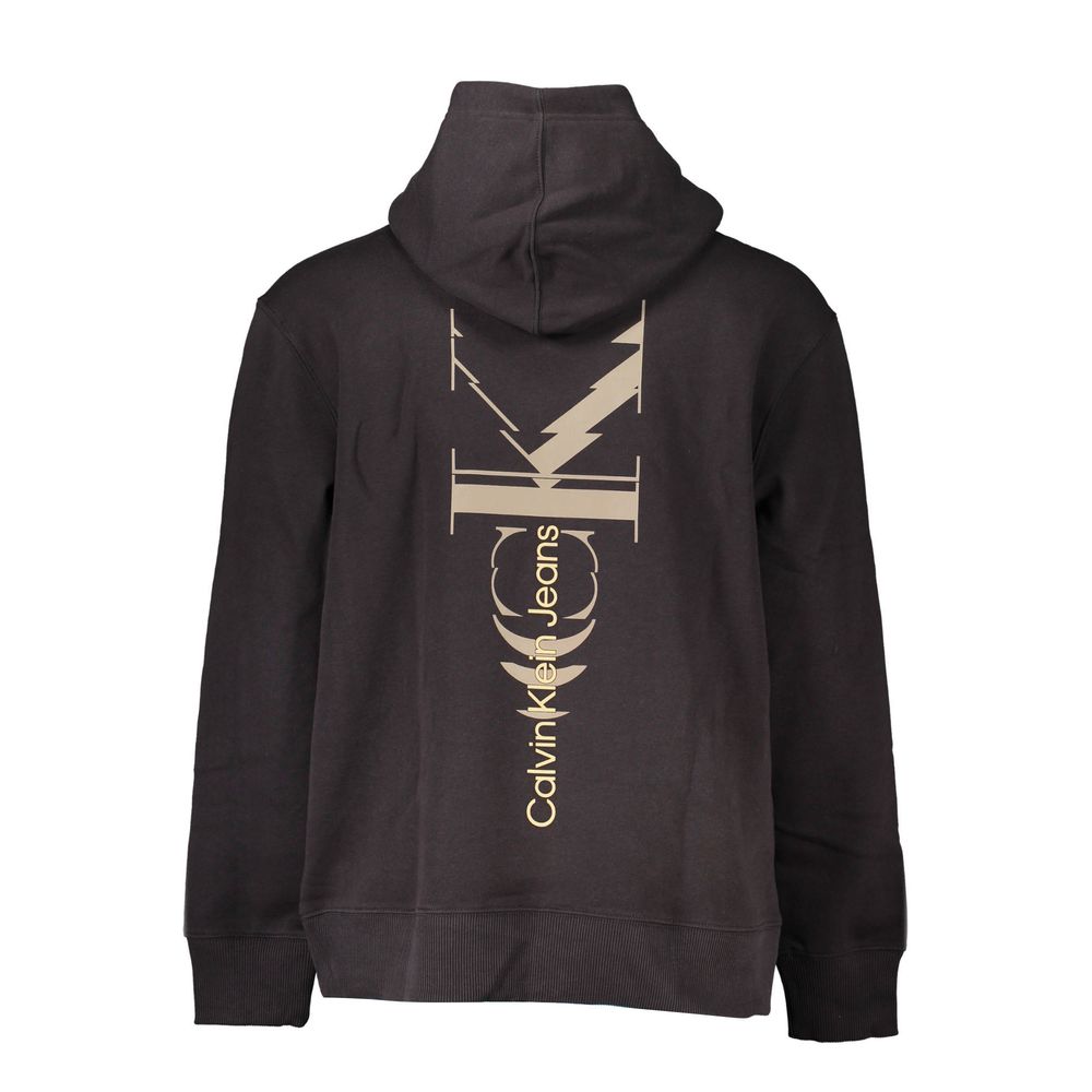 Black Cotton Men SweaterElevate your style with the unparalleled allure of Calvin Klein. This sleek black hoodie is not just a casual staple, it’s a testament to trendsetting fashion. Flaunting the iconic Calvin Klein logo with a contemporary twist, this