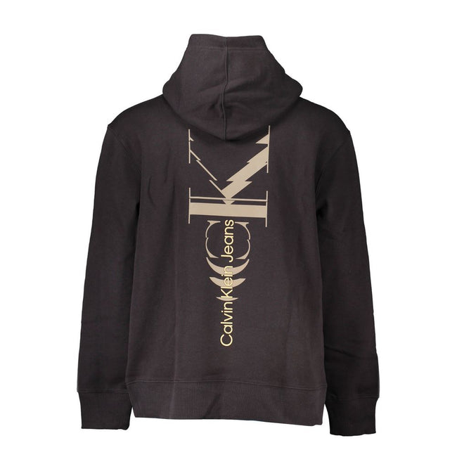 Black Cotton Men SweaterElevate your style with the unparalleled allure of Calvin Klein. This sleek black hoodie is not just a casual staple, it’s a testament to trendsetting fashion. Flaunting the iconic Calvin Klein logo with a contemporary twist, this