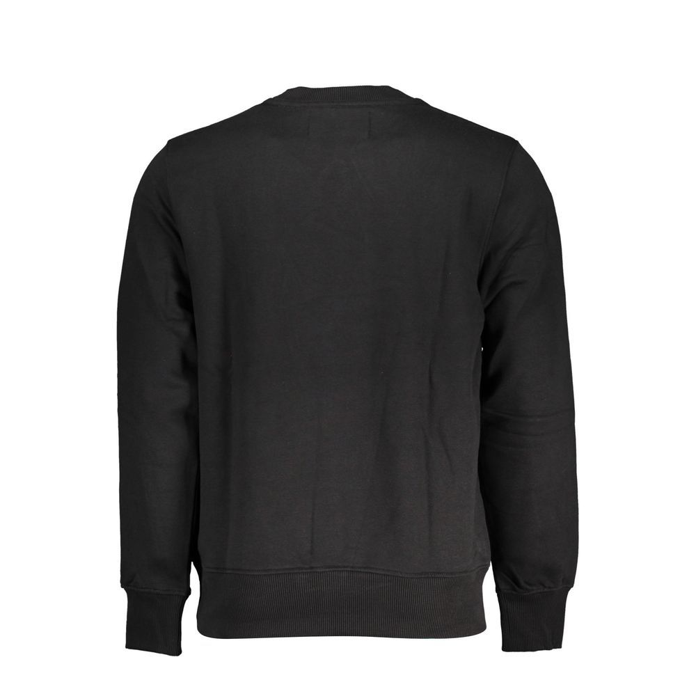 Black Cotton Men SweaterUnleash the essence of modern sophistication with this Calvin Klein sweatshirt. Its bold black hue complements the striking print and iconic logo, radiating trendsetting vibes with every wear. Crafted for comfort and style, this pi