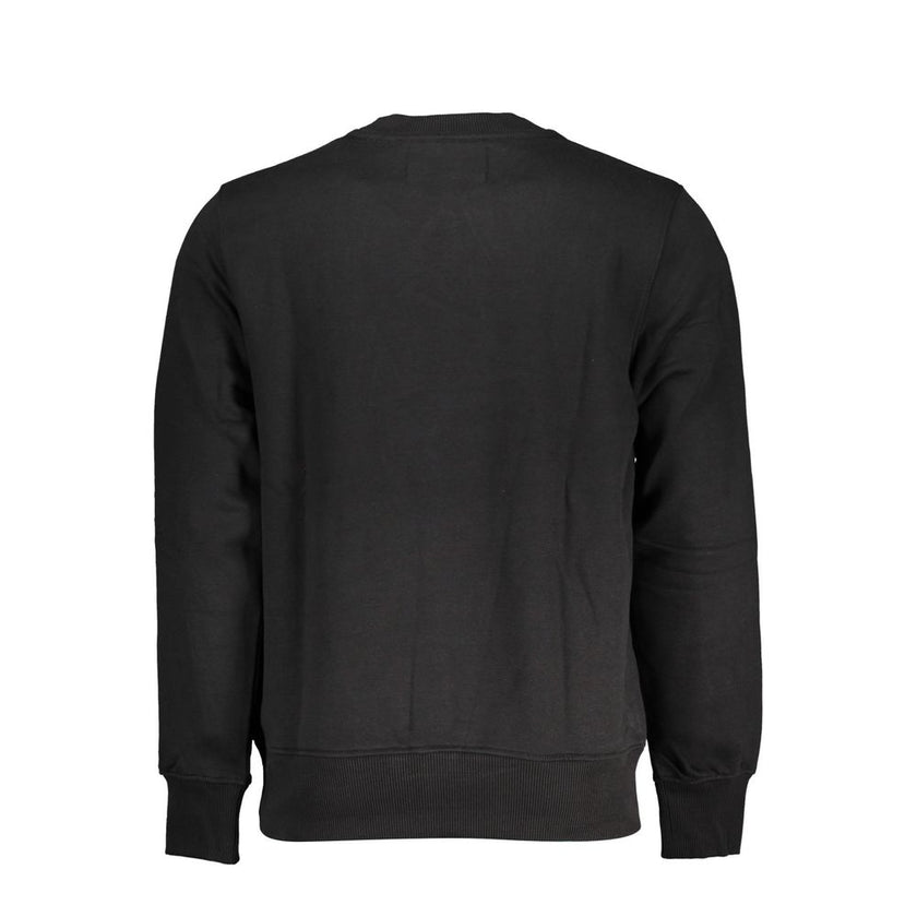 Black Cotton Men SweaterUnleash the essence of modern sophistication with this Calvin Klein sweatshirt. Its bold black hue complements the striking print and iconic logo, radiating trendsetting vibes with every wear. Crafted for comfort and style, this pi