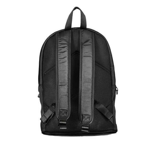 Black Polyester BackpackBACKPACK 1 HANDLE, ADJUSTABLE STRAPS, 2 EXTERNAL POCKETS, 1 LAP-TOP COMPARTMENT, 1 INTERNAL POCKET, CONTRASTING DETAILS, ZIP CLOSURE, LOGO, 50% RECYCLED POLYESTERBlack Polyester Backpack${tagsCalvin KleinAulae Black Polyester Backp