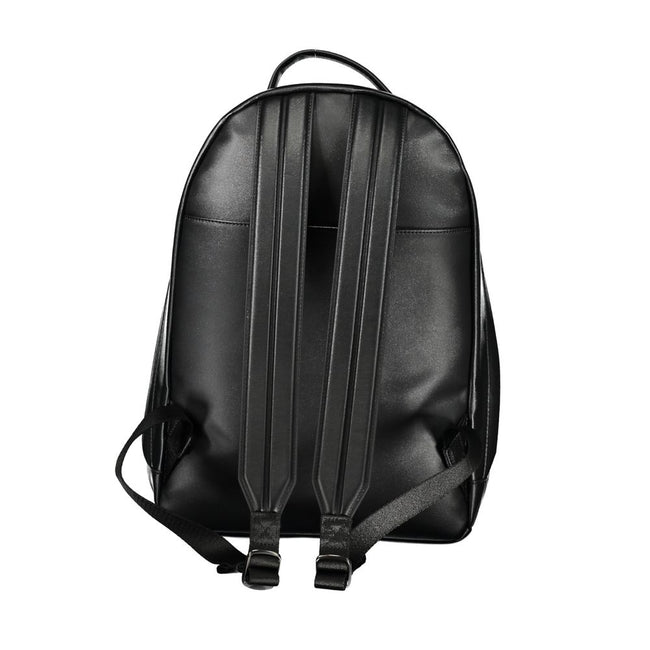 Black Polyester BackpackBACKPACK 1 HANDLE, ADJUSTABLE STRAPS, 2 EXTERNAL POCKETS, 1 INTERNAL POCKET, LAP-TOP COMPARTMENT, ZIP CLOSURE, LOGO, RECYCLED POLYESTERBlack Polyester Backpack${tagsCalvin KleinAulae Black Polyester Backpack Calvin KleinAulae Black