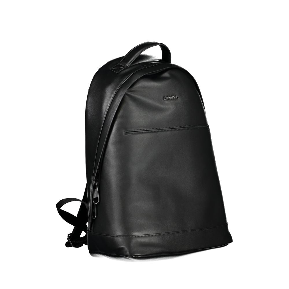 Black Polyester BackpackBACKPACK 1 HANDLE, ADJUSTABLE STRAPS, 2 EXTERNAL POCKETS, 1 INTERNAL POCKET, LAP-TOP COMPARTMENT, ZIP CLOSURE, LOGO, RECYCLED POLYESTERBlack Polyester Backpack${tagsCalvin KleinAulae Black Polyester Backpack Calvin KleinAulae Black