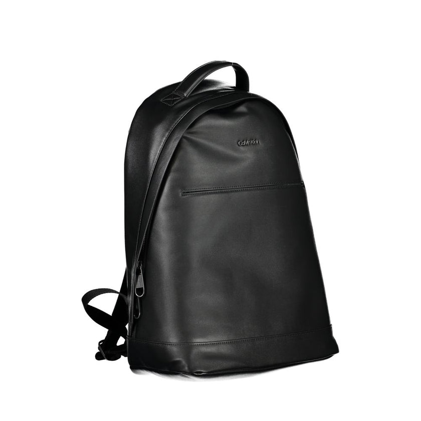 Black Polyester BackpackBACKPACK 1 HANDLE, ADJUSTABLE STRAPS, 2 EXTERNAL POCKETS, 1 INTERNAL POCKET, LAP-TOP COMPARTMENT, ZIP CLOSURE, LOGO, RECYCLED POLYESTERBlack Polyester Backpack${tagsCalvin KleinAulae Black Polyester Backpack Calvin KleinAulae Black