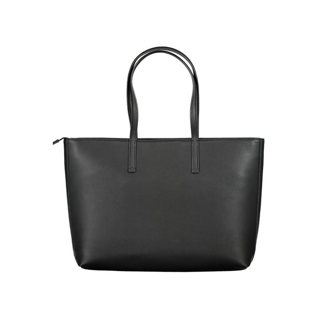 Black Polyester HandbagBAG 2 SHOULDER HANDLES, 1 EXTERNAL POCKET, 2 INTERNAL POCKETS, ZIP CLOSURE, LOGO, RECYCLED POLYESTERBlack Polyester Handbag${tagsCalvin KleinAulae Black Polyester Handbag Calvin KleinAulae Black Polyester Handbag BAG 2 SHOULDER HAND