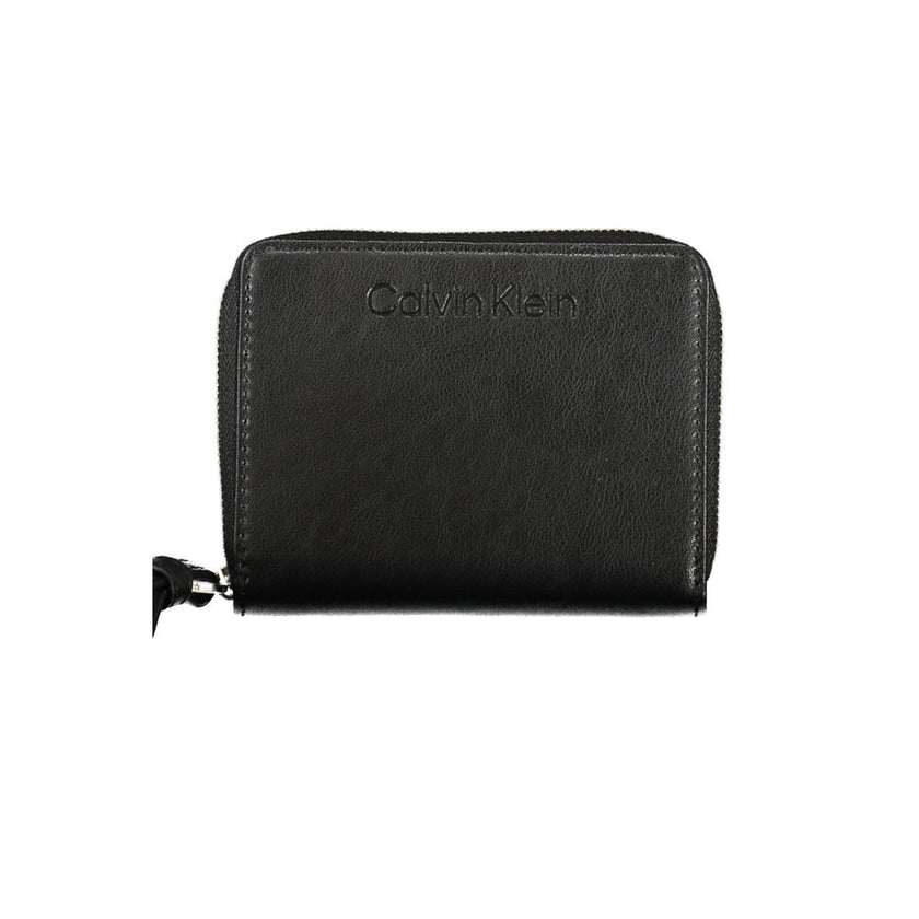Black Polyester WalletWALLET WITH 2 COMPARTMENTS, COIN PURSE, SPACES FOR CARD, RFID BLOCKING, ZIP CLOSURE, REMOVABLE LONG PULL, LOGO, RECYCLED POLYESTERBlack Polyester Wallet${tagsCalvin KleinAulae Black Polyester Wallet Calvin KleinAulae Black Polyester