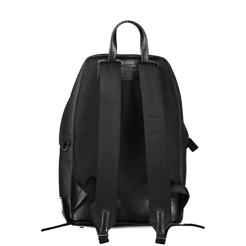 Black Polyester BackpackBACKPACK 1 HANDLE, ADJUSTABLE STRAPS, 1 EXTERNAL POCKET, 1 INTERNAL POCKET, LAP-TOP COMPARTMENT, ZIP CLOSURE, CONTRAST DETAILS, PROTECTIVE FEET, LOGO, RECYCLED POLYESTERBlack Polyester Backpack${tagsCalvin KleinAulae Black Polyeste
