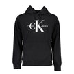 Black Cotton Men SweaterStep into sophistication with this sleek Calvin Klein sweatshirt, an emblem of bold style and superior comfort. Crafted in plush cotton with a cozy fleece interior, it ensures you stay warm with a dash of iconic fashion. The centra