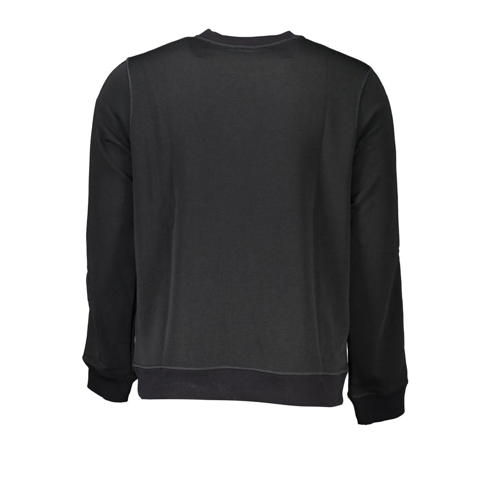 Black Polyester Men SweaterUnleash the epitome of urban sophistication with Calvin Klein’s SPORTS LONG SLEEVE SWEATSHIRT. Expertly tailored to elevate your athletic chic, this sleek black sweatshirt is brushed for unparalleled softness. Its bold contrast