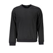 Black Polyester Men SweaterElevate your casual style with this sleek Calvin Klein sports sweatshirt. Crafted for comfort and statement-making appeal, the brushed fabric offers a luxe touch, while the bold CK print and logo upfront showcase a trendy, athle