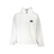 White Cotton Men SweaterWrap yourself in the seamless blend of style and sustainability with this Calvin Klein masterpiece. Boasting a sleek white hue, this hoodie radiates bold sophistication while prioritizing eco-conscious fashion. Crafted from 100% re