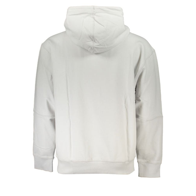 Gray Cotton Men SweaterExude sophistication with this Hugo Boss long-sleeved sweatshirt—a trendy twist on a classic piece. The sleek gray hue complements its minimalistic design, boasting a fleece-lined hood and a single central pocket for functionality w