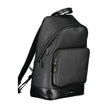 Black Polyester BackpackBACKPACK 1 HANDLE, ADJUSTABLE STRAPS, 1 EXTERNAL POCKET, 1 INTERNAL POCKET, 1 LAP-TOP COMPARTMENT, CONTRASTING DETAILS, ZIP CLOSURE, PROTECTIVE FEET, LOGO, 50% RECYCLED POLYESTERBlack Polyester Backpack${tagsCalvin KleinAulae Black