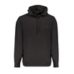 Black Cotton Men SweaterIndulge in the effortless sophistication of Calvin Klein with this sleek black hooded sweatshirt. Designed for the modern trendsetter, this piece features a brushed finish for an ultra-soft touch, complemented by the iconic Calvin