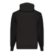 Black Cotton Men SweaterIndulge in the effortless sophistication of Calvin Klein with this sleek black hooded sweatshirt. Designed for the modern trendsetter, this piece features a brushed finish for an ultra-soft touch, complemented by the iconic Calvin