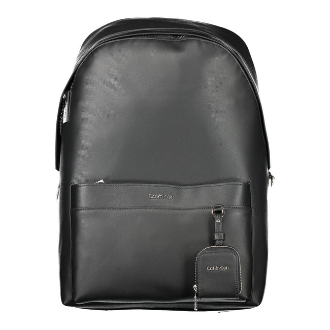 Black Polyester BackpackBACKPACK 1 HANDLE, ADJUSTABLE SHOULDER STRAPS, 1 EXTERNAL POCKET, 1 REMOVABLE EXTERNAL COIN PURSE, 1 INTERNAL COMPARTMENT, CONTRASTING DETAILS, ZIP CLOSURE, LOGO, 50% RECYCLED POLYESTERBlack Polyester Backpack${tagsCalvin KleinAula