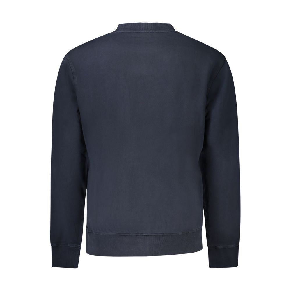 Blue Cotton Men SweaterIndulge in the epitome of high-end comfort with Hugo Boss’s latest creation. This long-sleeve sweatshirt exudes effortless style, featuring a brushed interior for ultimate softness, a classic crew neck design, and bold logo print th