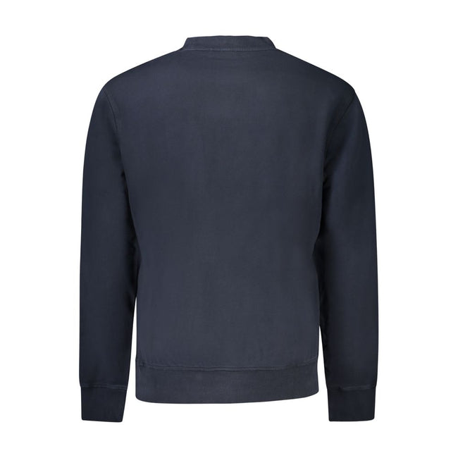 Blue Cotton Men SweaterIndulge in the epitome of high-end comfort with Hugo Boss’s latest creation. This long-sleeve sweatshirt exudes effortless style, featuring a brushed interior for ultimate softness, a classic crew neck design, and bold logo print th