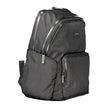 Black Polyester BackpackBACKPACK WITH 1 HANDLE, ADJUSTABLE SHOULDER STRAPS, 1 EXTERNAL POCKET, 2 EXTERNAL SIDE POCKETS, 1 LAPTOP COMPARTMENT, ANOTHER COMPARTMENT, 3 INTERNAL POCKETS, INTERNAL PEN HOLDER SPACES, CONTRASTING DETAILS, ZIP CLOSURE, LOGO, 95%