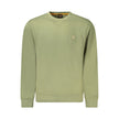 Green Cotton Men SweaterExperience the fusion of comfort and luxury with the Hugo Boss Long Sleeve Sweatshirt. This brushed crew neck piece is the epitome of effortless style, boasting an embroidered logo that instantly elevates your look. Ideal for those