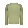Green Cotton Men SweaterExperience the fusion of comfort and luxury with the Hugo Boss Long Sleeve Sweatshirt. This brushed crew neck piece is the epitome of effortless style, boasting an embroidered logo that instantly elevates your look. Ideal for those