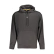 Black Cotton Men SweaterExperience the epitome of casual luxury with Hugo Boss’s masterfully crafted hoodie. This long-sleeved hooded sweatshirt showcases the perfect balance of comfort and style, featuring a soft brushed interior that’s perfect for those