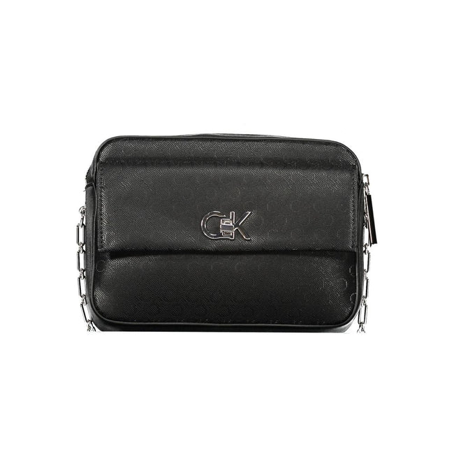 Black Polyester HandbagSHOULDER BAG, 1 EXTERNAL POCKET, 1 INTERNAL CARD-FORMED POCKET, CONTRASTING DETAILS, ZIP AND SWIVEL CLOSURE, LOGO, RECYCLED POLYESTERBlack Polyester Handbag${tagsCalvin KleinAulae Black Polyester Handbag Calvin KleinAulae Black Poly