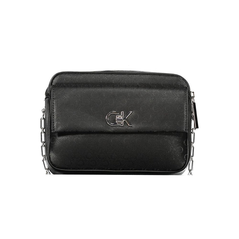 Black Polyester HandbagSHOULDER BAG, 1 EXTERNAL POCKET, 1 INTERNAL CARD-FORMED POCKET, CONTRASTING DETAILS, ZIP AND SWIVEL CLOSURE, LOGO, RECYCLED POLYESTERBlack Polyester Handbag${tagsCalvin KleinAulae Black Polyester Handbag Calvin KleinAulae Black Poly