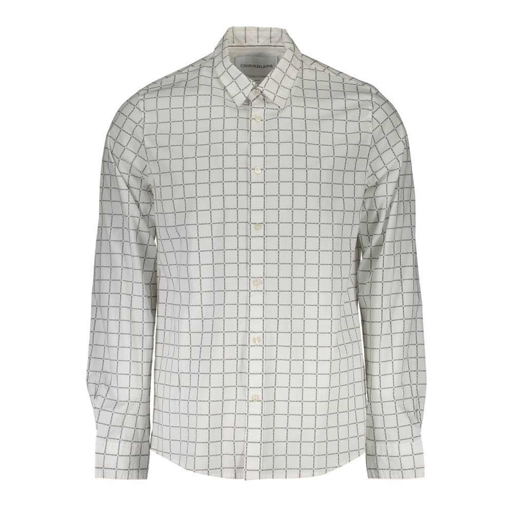 White Cotton Shirtlong-sleeved slim fit shirt, Italian collar, 1 button cuffs, buttons, contrasting details, logoWhite Cotton Shirt${tagsCalvin KleinAulae White Cotton Shirt Calvin KleinAulae White Cotton Shirt long-sleeved slim fit shirt, Italian collar,