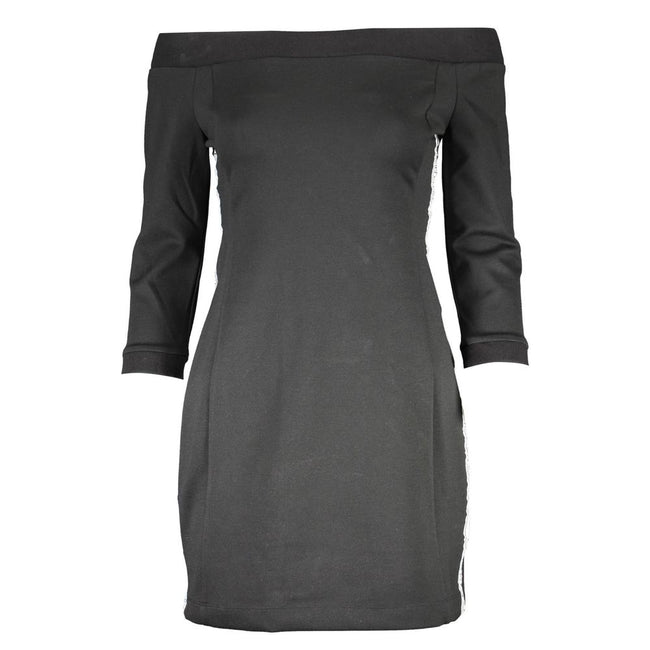 Black Polyester Dressshort dress, neckline that leaves the shoulders bare, 3/4 sleeves, contrasting details, logoBlack Polyester Dress${tagsCalvin KleinAulae Black Polyester Dress Calvin KleinAulae Black Polyester Dress short dress, neckline that leaves t