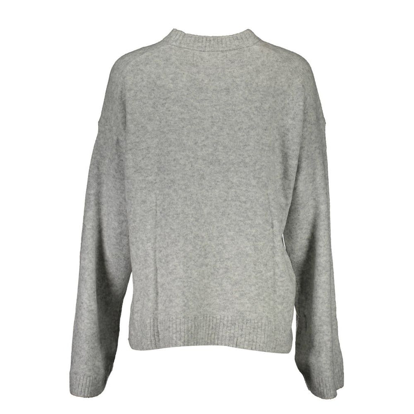 Gray Wool Sweaterlong sleeves sweater, round neck, side slits, embroidery, logoGray Wool Sweater${tagsCalvin KleinAulae Gray Wool Sweater Calvin KleinAulae Gray Wool Sweater long sleeves sweater, round neck, side slits, embroidery, logo 110296138070,11273