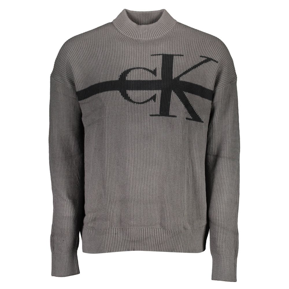 Gray Cotton Sweaterlong-sleeved shirt, turtleneck, embroidery, logoGray Cotton Sweater${tagsCalvin KleinAulae Gray Cotton Sweater Calvin KleinAulae Gray Cotton Sweater long-sleeved shirt, turtleneck, embroidery, logo 110296138070,11273,Calvin Klein,Clothi