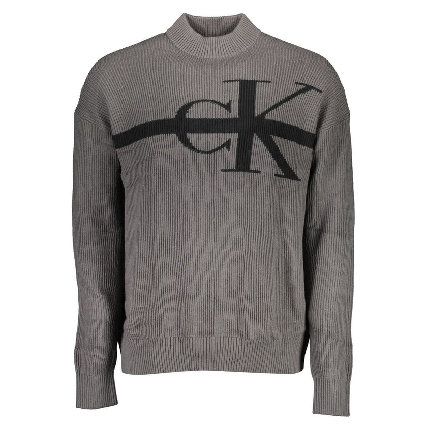 Gray Cotton Sweaterlong-sleeved shirt, turtleneck, embroidery, logoGray Cotton Sweater${tagsCalvin KleinAulae Gray Cotton Sweater Calvin KleinAulae Gray Cotton Sweater long-sleeved shirt, turtleneck, embroidery, logo 110296138070,11273,Calvin Klein,Clothi