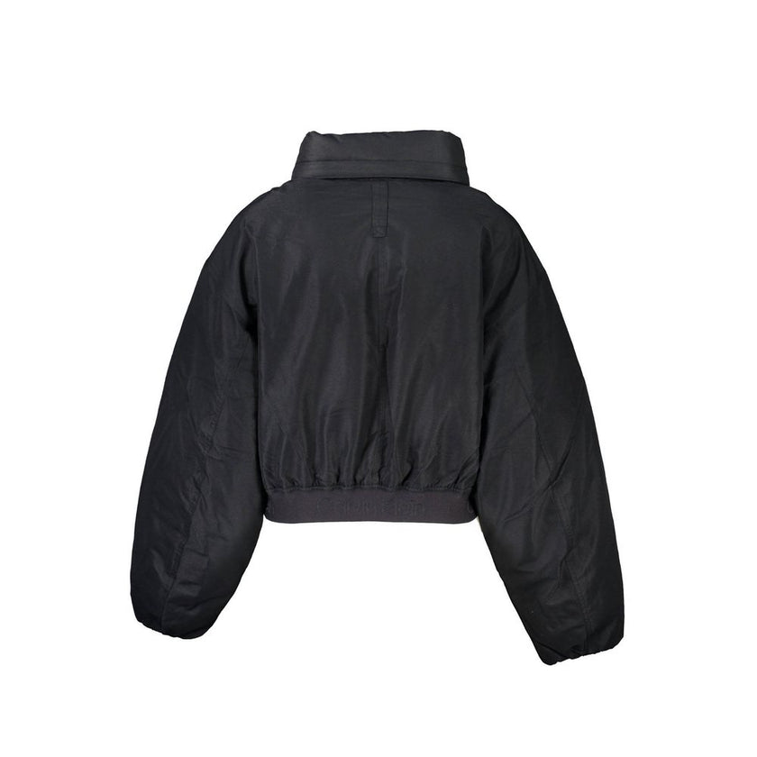 Black Polyester Jackets & CoatLONG SLEEVED JACKET, WATERPROOF, REMOVABLE HOOD WITH ZIP, 2 EXTERNAL POCKETS, 1 INTERNAL POCKET, CONTRAST DETAILS, LOGOBlack Polyester Jackets & Coat${tagsCalvin KleinAulae Black Polyester Jackets & Coat Calvin KleinAulae Bla