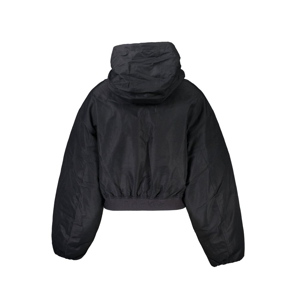 Black Polyester Jackets & CoatLONG SLEEVED JACKET, WATERPROOF, REMOVABLE HOOD WITH ZIP, 2 EXTERNAL POCKETS, 1 INTERNAL POCKET, CONTRAST DETAILS, LOGOBlack Polyester Jackets & Coat${tagsCalvin KleinAulae Black Polyester Jackets & Coat Calvin KleinAulae Bla