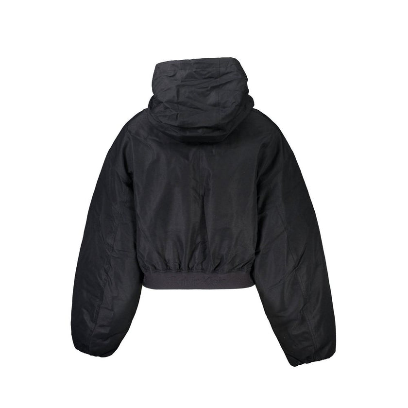 Black Polyester Jackets & CoatLONG SLEEVED JACKET, WATERPROOF, REMOVABLE HOOD WITH ZIP, 2 EXTERNAL POCKETS, 1 INTERNAL POCKET, CONTRAST DETAILS, LOGOBlack Polyester Jackets & Coat${tagsCalvin KleinAulae Black Polyester Jackets & Coat Calvin KleinAulae Bla