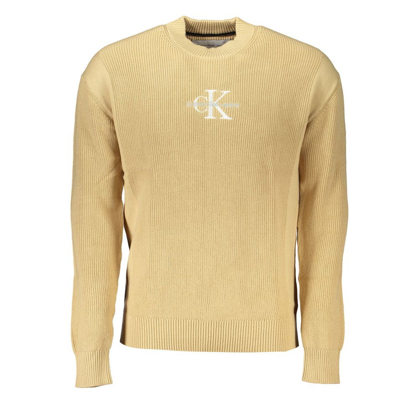 Beige Cotton SweaterLONG SLEEVED SWEATER, CREW NECK, CONTRAST DETAILS, EMBROIDERY, LOGO, 95% TRANSITIONAL COTTONBeige Cotton Sweater${tagsCalvin KleinAulae Beige Cotton Sweater Calvin KleinAulae Beige Cotton Sweater LONG SLEEVED SWEATER, CREW NECK, CONTRA