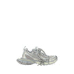 Gray Polyester Athletic Sneakers3XL Sneakers by Balenciaga, front closure via multiple laces, mesh panels made of mesh, chunky textured rubber sole at heel, logo on sole and insole, double tongue closure, logo insole, reflective details, oversize design.