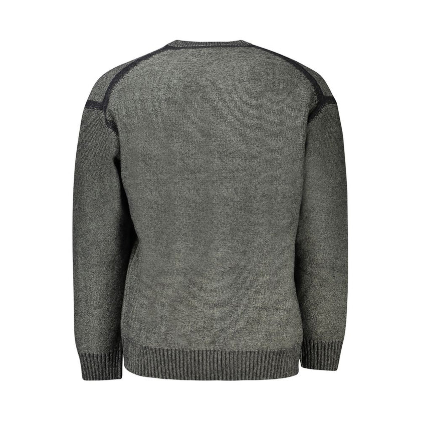 Gray Wool SweaterLONG SLEEVE SWEATER, CREW NECK, CONTRASTING DETAILS, EMBROIDERY, LOGOGray Wool Sweater${tagsHugo BossAulae Gray Wool Sweater Hugo BossAulae Gray Wool Sweater LONG SLEEVE SWEATER, CREW NECK, CONTRASTING DETAILS, EMBROIDERY, LOGO 1102961380