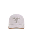 Beige Cotton Cap (Baseball Hat)Cotton Baseball Hat by Prada features an adjustable back closure for a perfect fit. The iconic embroidered monogram stands out on the front, giving a distinctive and refined touch to the classic design. A versatile and styli
