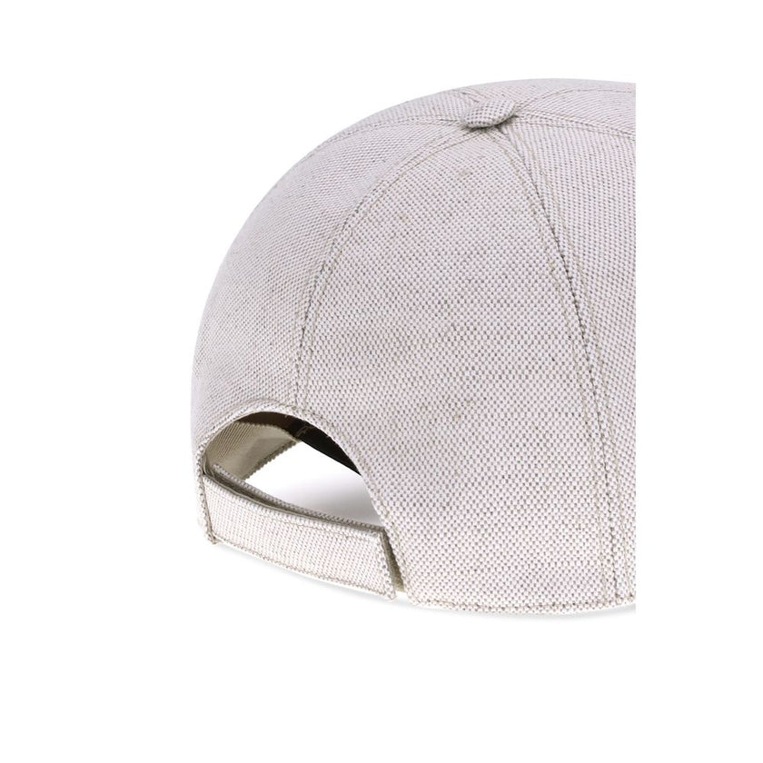 Beige Cotton Cap (Baseball Hat)Cotton Baseball Hat by Prada features an adjustable back closure for a perfect fit. The iconic embroidered monogram stands out on the front, giving a distinctive and refined touch to the classic design. A versatile and styli