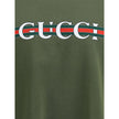 Logoed T-ShirtCotton T-Shirt by Gucci with an essential and recognizable design. Featuring a classic ribbed crew neck, it features the iconic contrasting monogram printed on the front, a distinctive detail that enhances the garment with a touch of timeles