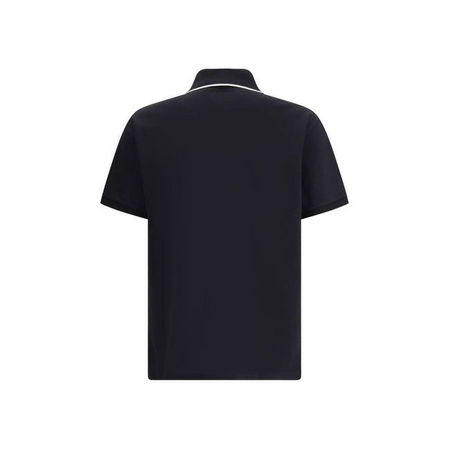 Black Cotton Polo ShirtCotton Polo Shirt by Gucci features a refined design with iconic details. Featuring a classic collar with contrasting profile and buttons on the front, it is embellished with the iconic contrasting monogram on the chest. Side slits
