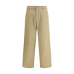 Beige Cotton Casual PantsGucci’s cotton Pants combine a functional design with a distinctive aesthetic. Featuring an all-over GG pattern, they feature belt loops, a carpenter-style pocket and back pockets. The button and zipper closure completes the look