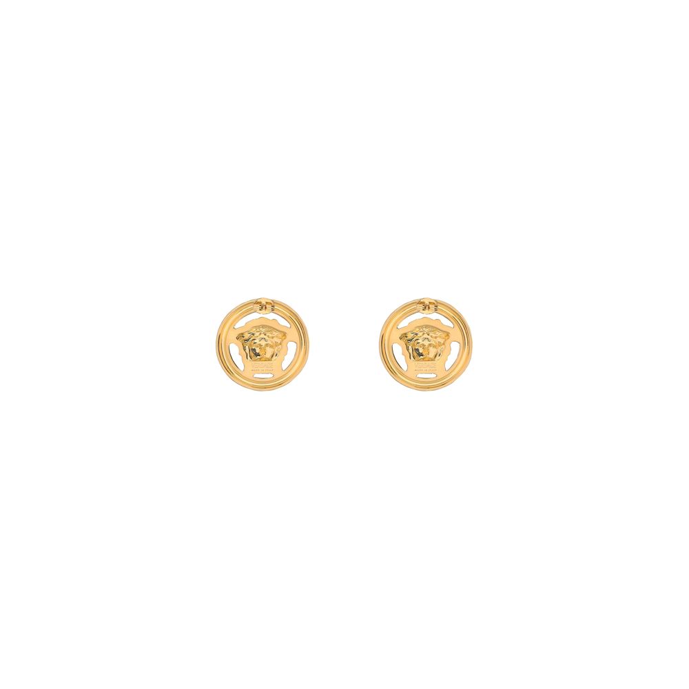 Gold Brass EarringsMedusa Earrings by Versace, classic butterfly back closure, design with iconic gold-plated Medusa head. Season: AW25 Composition: 100% Brass MADE IN ITALYGold Brass Earrings${tagsVersaceAulae Gold Brass Earrings VersaceAulae Gold Brass