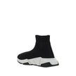 Black Polyester Athletic SneakersSpeed Sneakers by Balenciaga, featuring an elongated toe, a ribbed ankle detail, a sock design, a logo to the side and a textured sole. Season: AW25 Composition: 92% Polyester 8% Elastane MADE IN ITALYBlack Polyester Athle