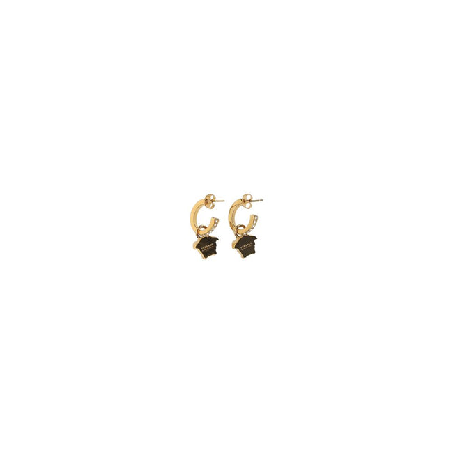 Gold Metal EarringsEarrings by Versace, pendant design, classic butterfly back closure, pendant with iconic gold-plated Medusa head. Season: AW25 Composition: 100% Metal Metallic Metallised MADE IN ITALYGold Metal Earrings${tagsVersaceAulae Earrings Versa